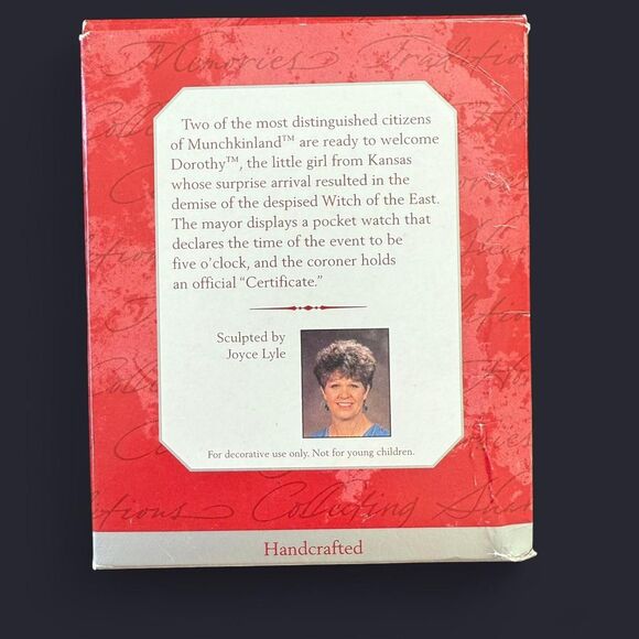 VTG '97 Hallmark Keepsake Ornament The Wizard of Oz Munchkinland Mayor & Coroner - Picture 6 of 8